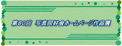 第８０回　写真同好会ホームページ作品展